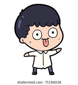 cartoon man staring
