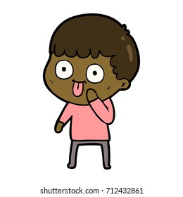 cartoon man staring