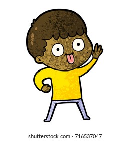 cartoon man staring