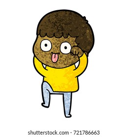 cartoon man staring