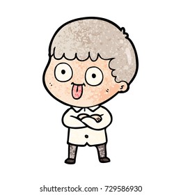 cartoon man staring