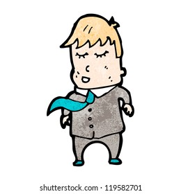 cartoon man in suit