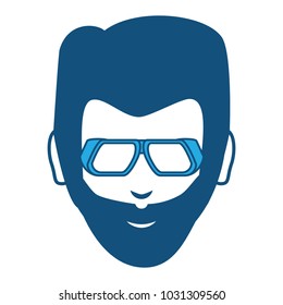 cartoon man with sunglasses