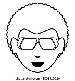 cartoon man with sunglasses