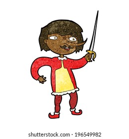 cartoon man with sword