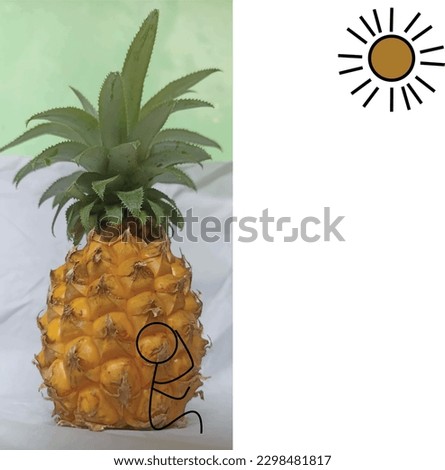 Similar – Image, Stock Photo Man Escaping Heat Under Air Conditioner