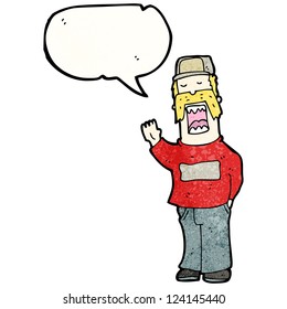 cartoon man talking