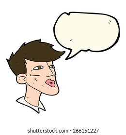 caricaturista hablando