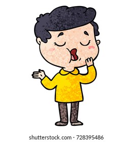 cartoon man talking