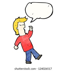 cartoon man talking about himself