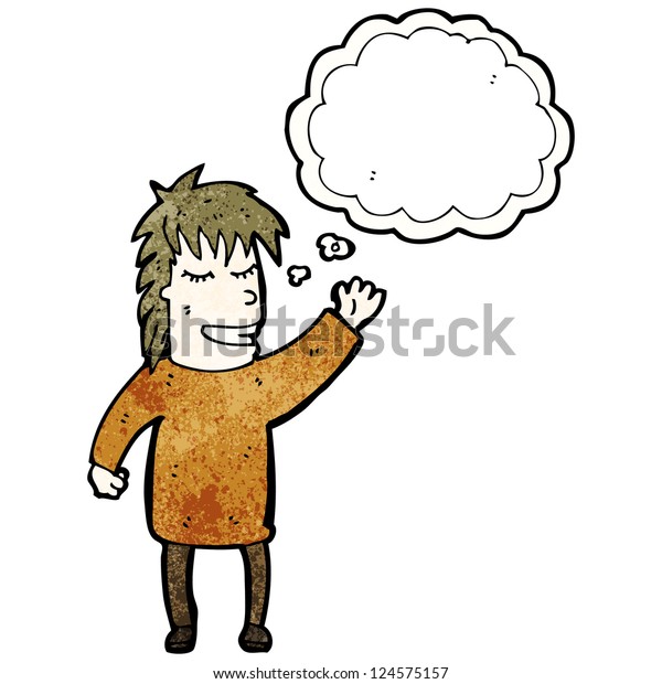 Cartoon Man Thinking Stock Vector (Royalty Free) 124575157