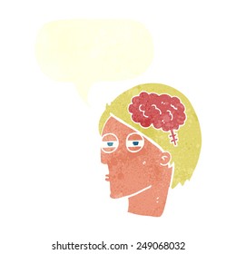 cartoon man thinking carefully with speech bubble