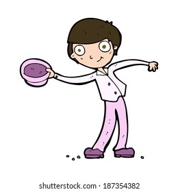 cartoon man tipping hat