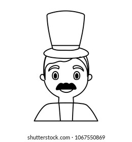 cartoon man with top hat