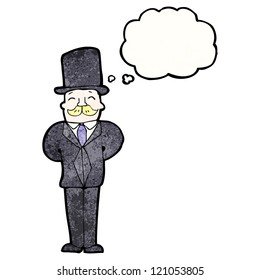 cartoon man in top hat