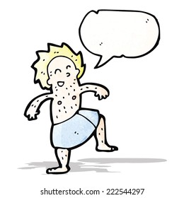 cartoon man in towel
