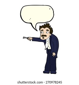 cartoon man trembling with key unlocking with speech bubble