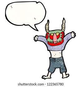 cartoon man in tribal mask