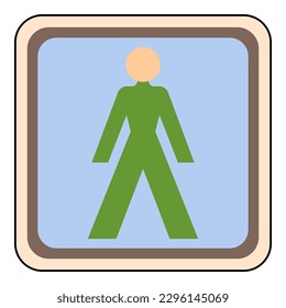 cartoon man vintage logo vector