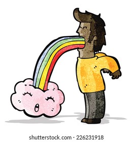 caricaturista vómito nubes