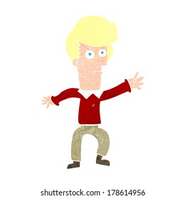 Cartoon Man Waving Stock Vector (Royalty Free) 178614956 | Shutterstock