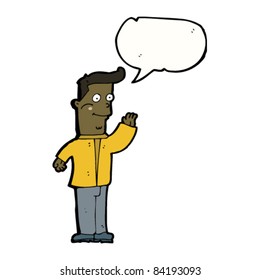caricaturista saludando
