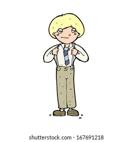 cartoon man wearing braces