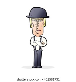 caricaturista con sombrero