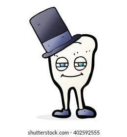 cartoon man wearing top hat