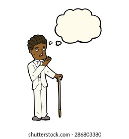 caricaturista con traje blanco
