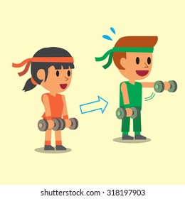 81 Front dumbbell raise Stock Vectors, Images & Vector Art | Shutterstock