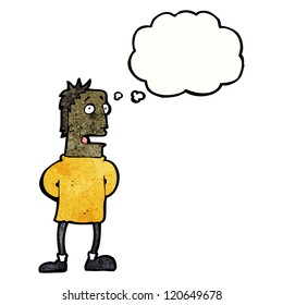 caricaturista preocupado