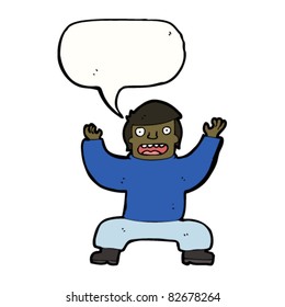cartoon man in yoga pose