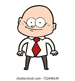 cartoon manager man staring