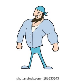 caricatura masculina marinera