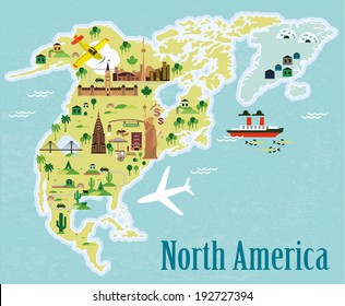 North America Kids Map Images Stock Photos Vectors Shutterstock