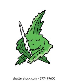 cartoon marijuana