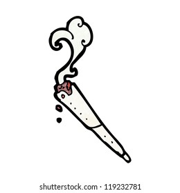 cigarrillo de marihuana de dibujos animados