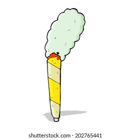 Cartoon Marijuana Cigarette Stock Vector (Royalty Free) 198684407 ...