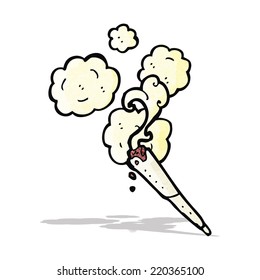 cigarrillo de marihuana de dibujos animados