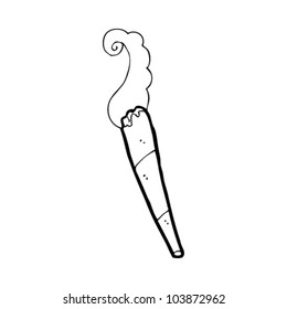 cartoon marijuana joint