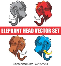 CARTOON MASCOT ILLUSTRATION ELEPHANT