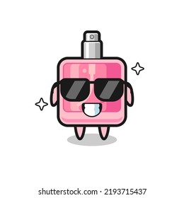 Mascota del perfume con gesto fresco, diseño de estilo lindo para camiseta, pegatina, elemento logotipo