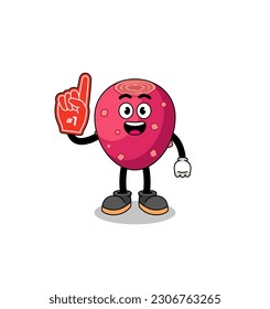Cartoon mascot of prickly pear number 1 fans , character design