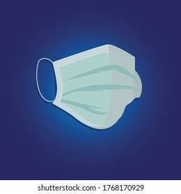 cartoon mask design with flat style