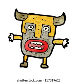cartoon mask monster