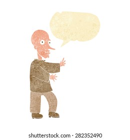 caricatura significa ser un hombre con burbuja de habla