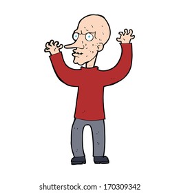 cartoon mean man