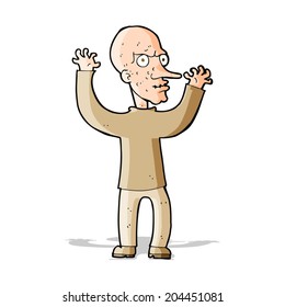 cartoon mean man