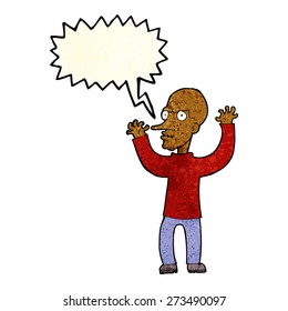 caricatura significa hombre con burbuja de habla